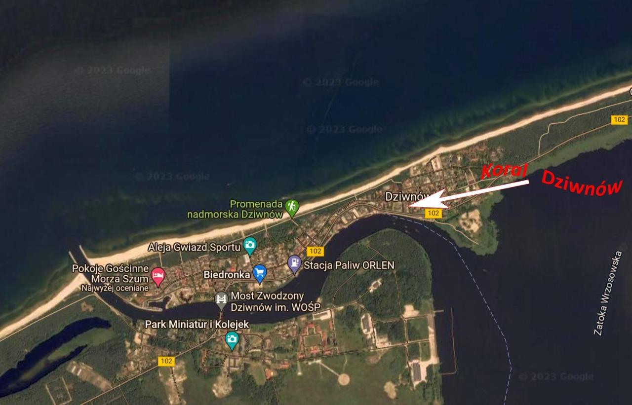 Dom Wczasowy Koral Dziwnów Exteriör bild